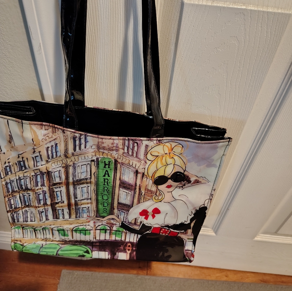 Harrods Tote Bag Purse - Picture 5 of 7